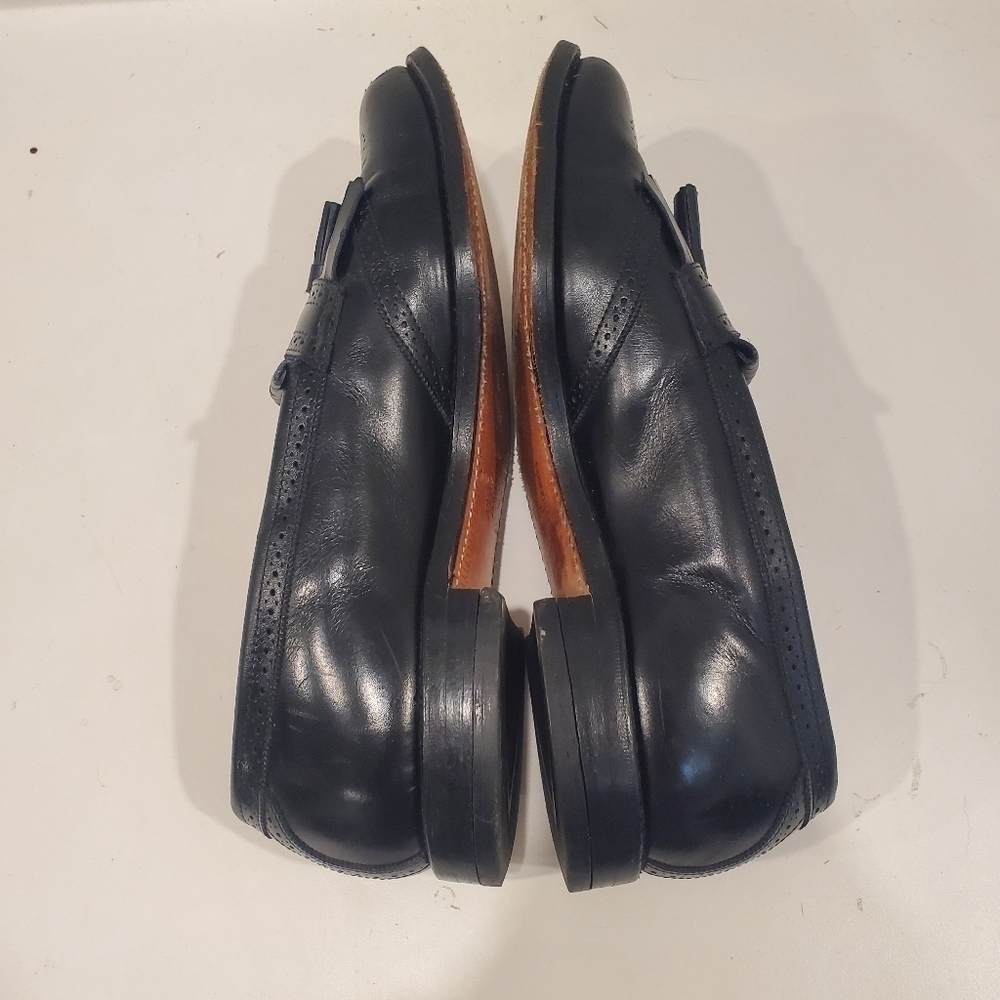 Allen Edmonds Bridgeton Kiltie & Tassel Black Slip On Loafer Mens 11.5 D - Picture 7 of 11